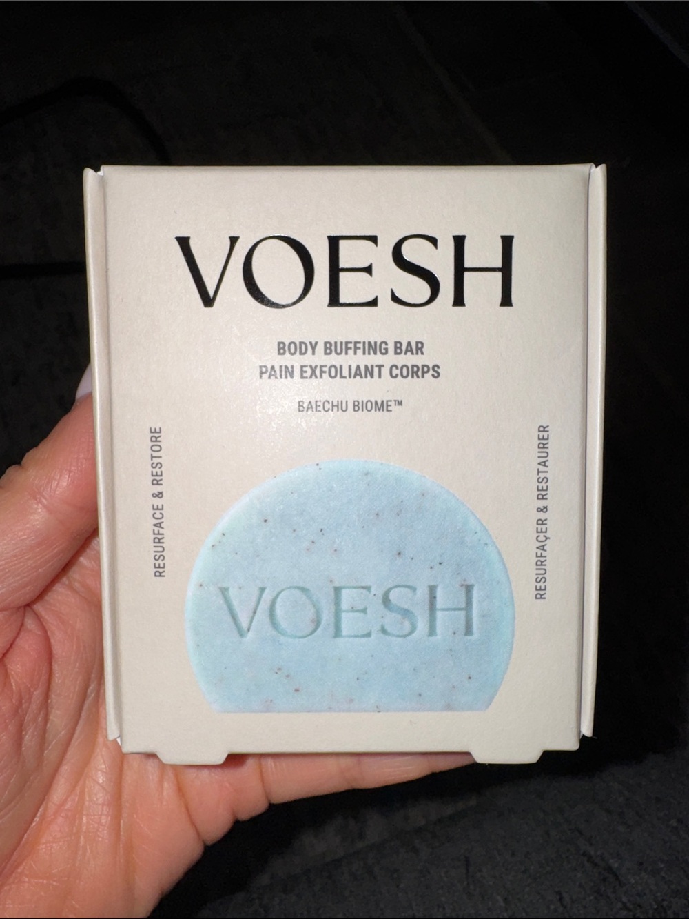 NIB - Voesh Body Buffing Bar - Exfoliating Bath & Body Bar